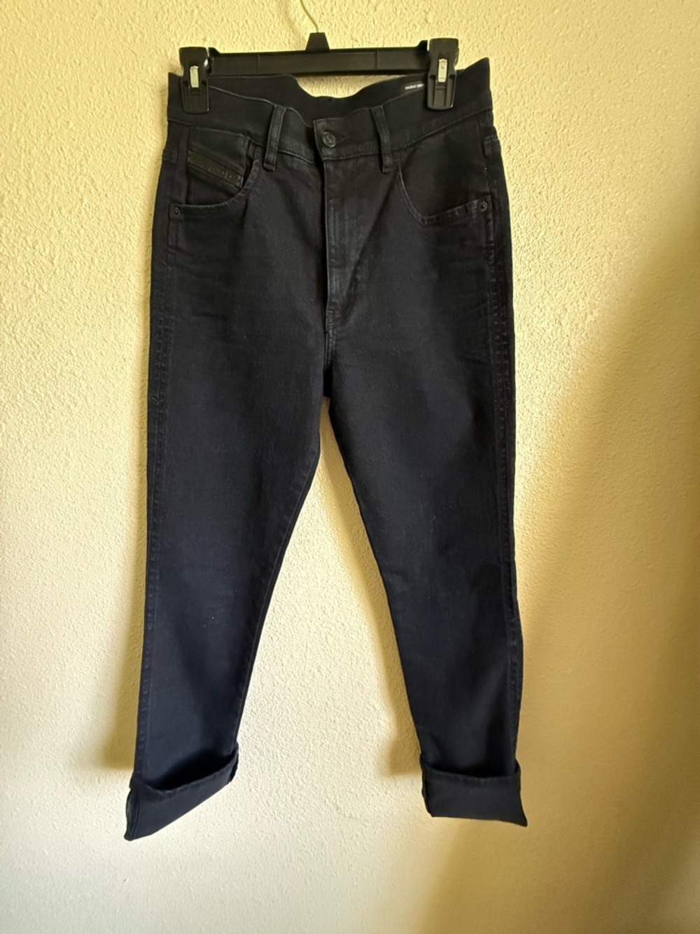 Diesel Black Ankle-Length Slim Jeans - Picture 2 of 7